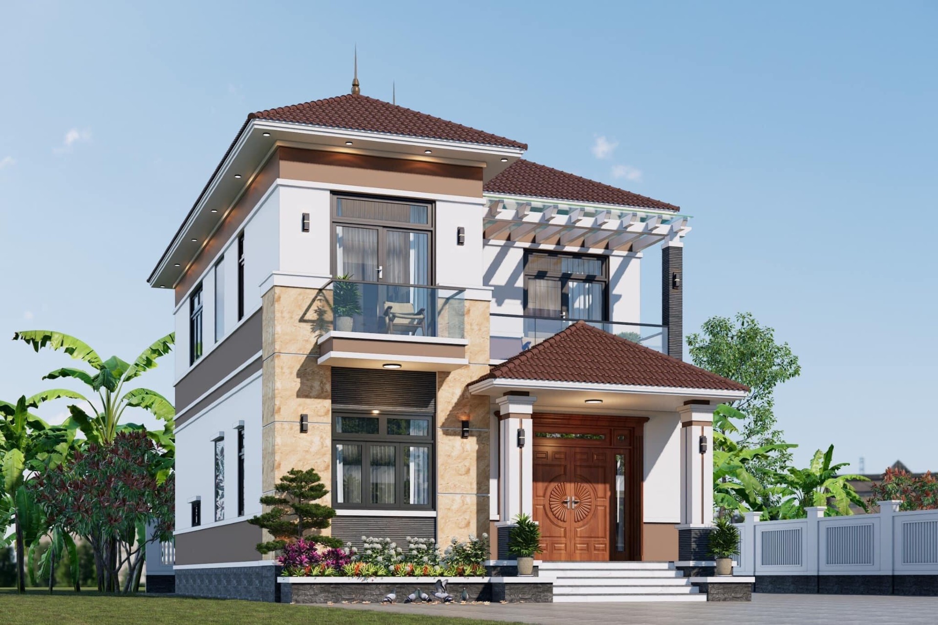 Trải nghiệm lần đầu xây nhà phố 2 tầng của chị Hằng
