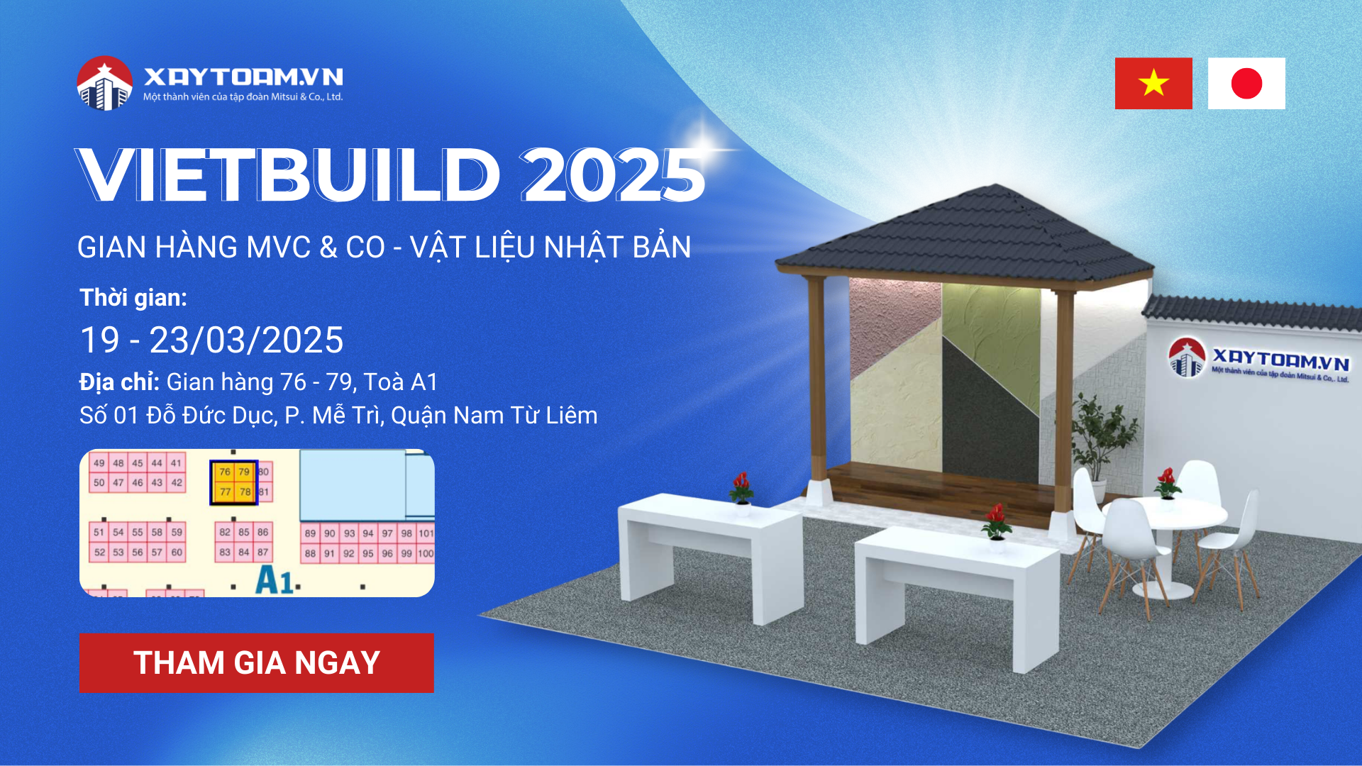 MVC & CO THAM GIA TRIỂN LÃM VIETBUILD HÀ NỘI 2025 - LẦN THỨ 1