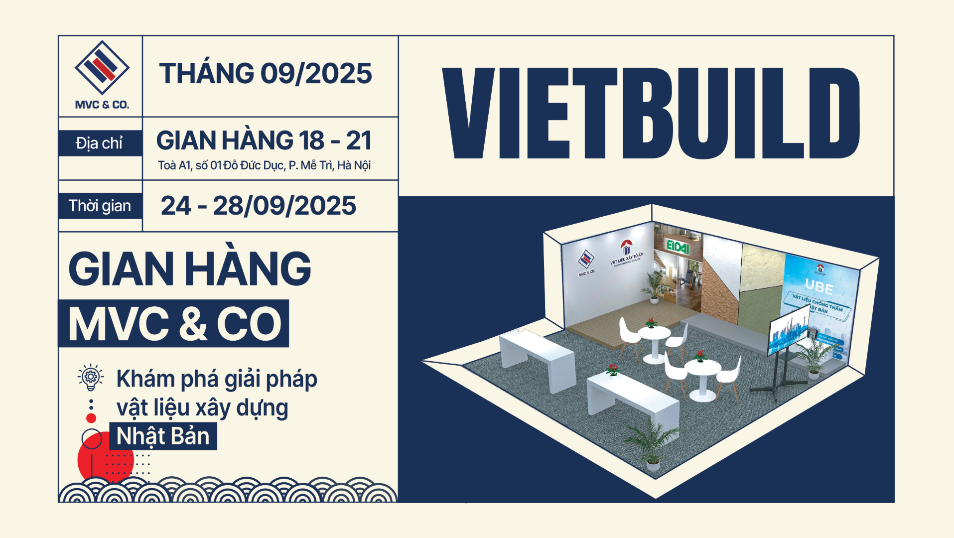 MVC & CO – XÂY TỔ ẤM CHÍNH THỨC TRỞ LẠI VIETBUILD HÀ NỘI THÁNG 9/2025