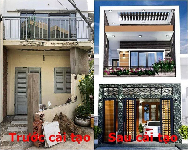 Cải thiện nhà ống 2 tầng