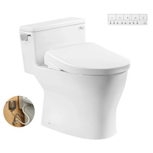 Nắp rửa điện tử Bồn Cầu 1 Khối TOTO MS188VKW23_XW giấu dây
