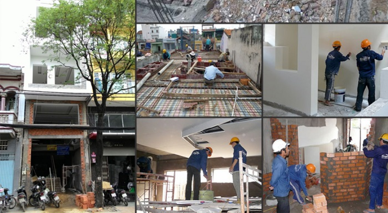 Thực hiện xây trát và sơn khi cải tạo nhà phố nâng tầm thẩm mỹ