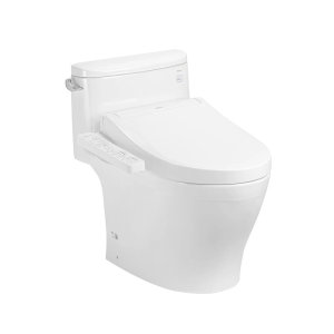 Nắp rửa điện tử Bồn Cầu 1 Khối TOTO MS887RW16XW màu trắng
