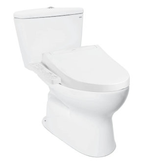 Bồn cầu Toto Washlet CS300DRT3Y1 là bồn cầu hai khối màu trắng tích hợp nắp rửa điện tử.