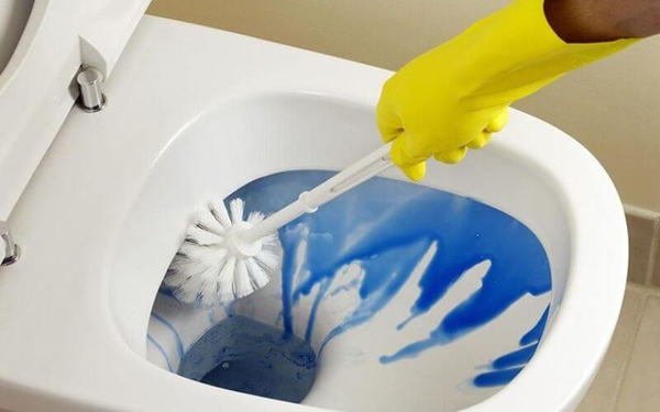 Bồn cầu bị hội khi xả nước nên được vệ sinh các bộ phận bên trong