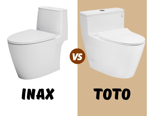 Bồn cầu INAX và TOTO đều được sản xuất theo công nghệ Nhật Bản