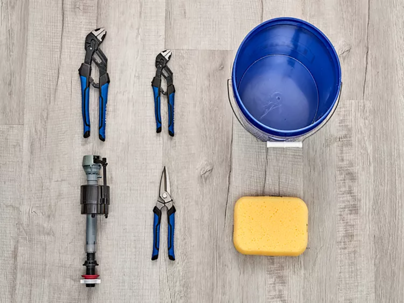 Một số dụng cụ cần thiết để tháo phao bồn cầu 
