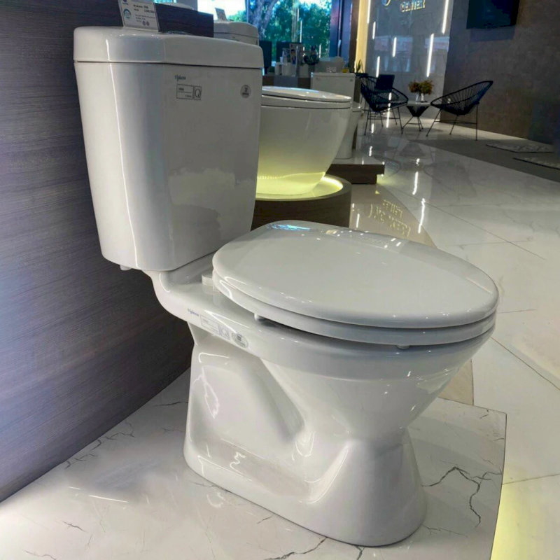 Bồn cầu két rời 1 khối Viglacera VI88 giá rẻ dưới 2 triệu