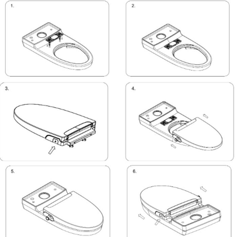 Lắp nắp bồn cầu