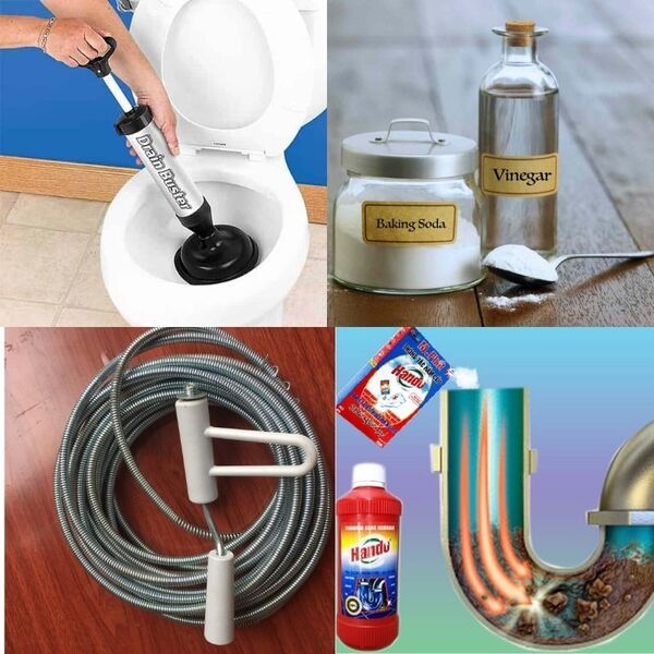 Bồn cầu rút nước chậm do bị tắc có thể xử lý bằng nhiều cách khác nhau