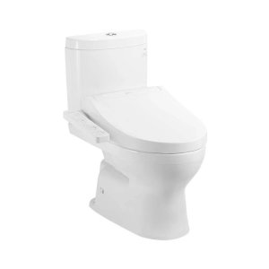 Bồn cầu Toto Washlet CS325DRW16 là loại bồn cầu hai khối màu trắng với nắp rửa điện tử bên phải.