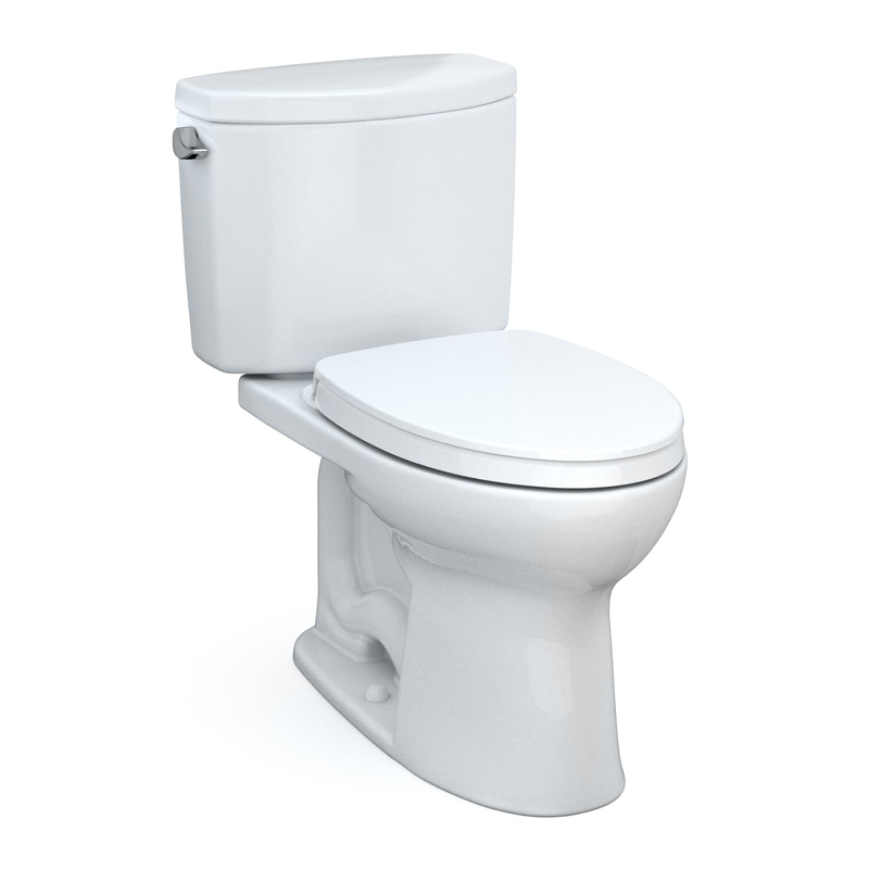 Két nước bồn cầu 2 khối được thiết kế tách rời thân và kết nối bằng ốc vít