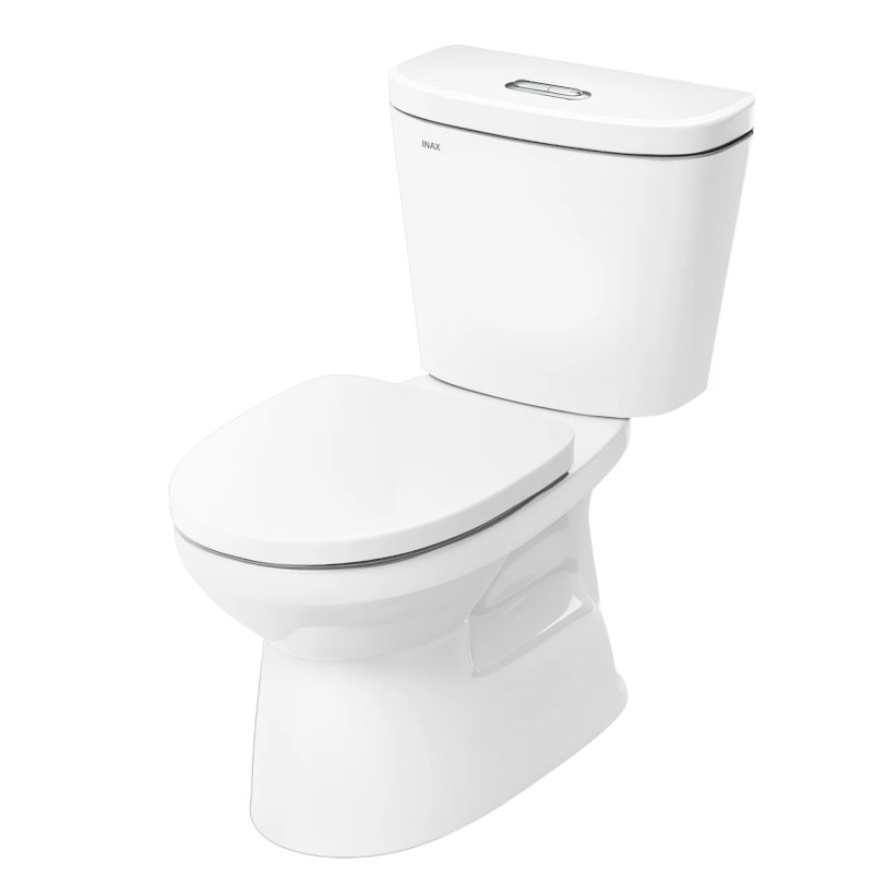 Bồn cầu 2 khối INAX C-306VA màu trắng thiết kế tinh tế, nhỏ gọn